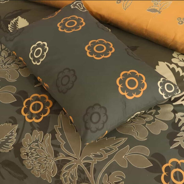 Crystal Cotton 3pc Bedsheet Set - Army Green Floral - Image 2